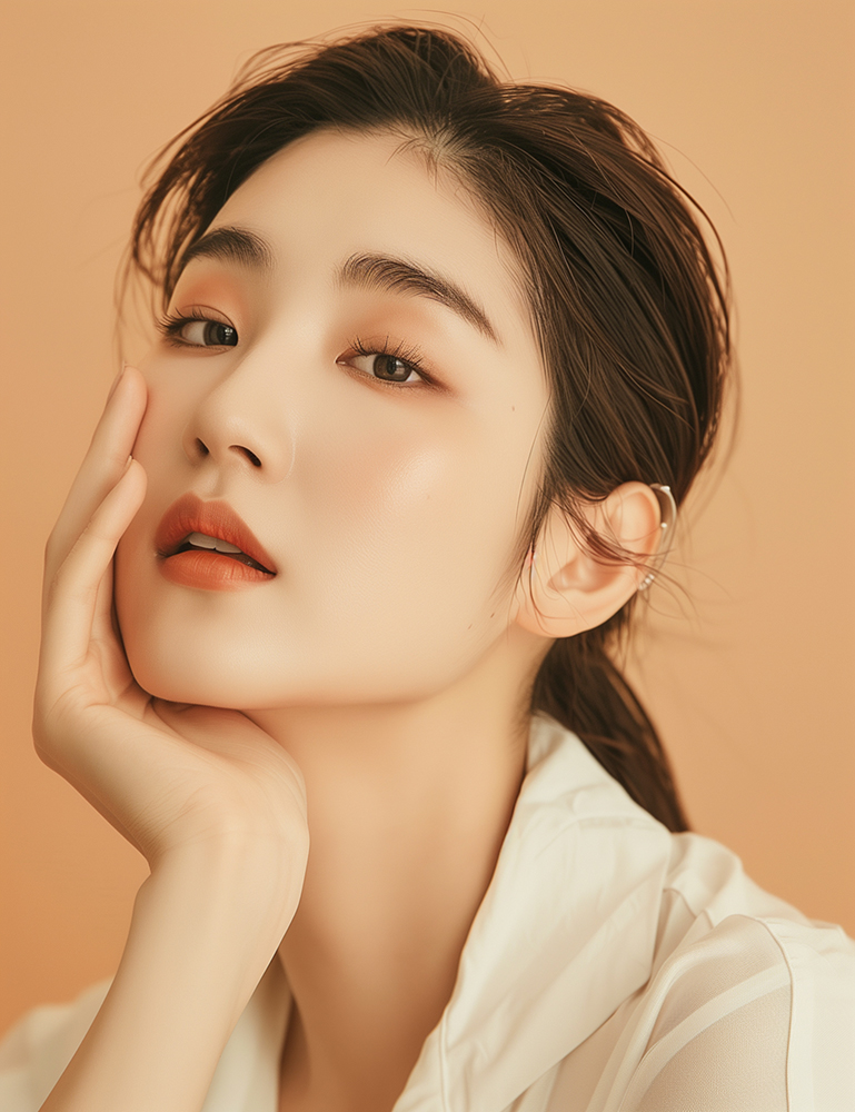 woman-with-red-lip-white-shirt